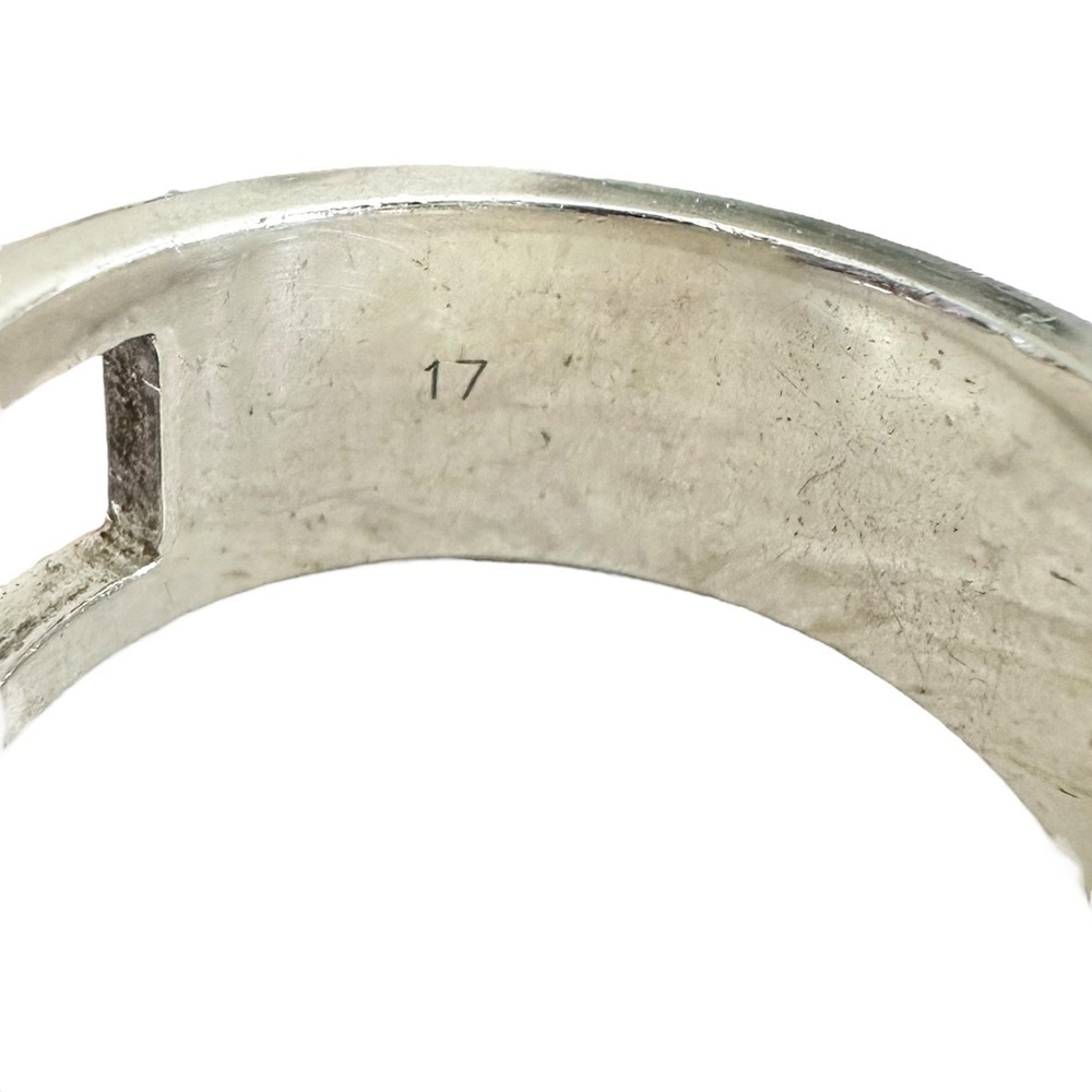 Gucci “G” 925 Silver Engraved Retro Vintage Ring Size 7.5 - Picture 13 of 13